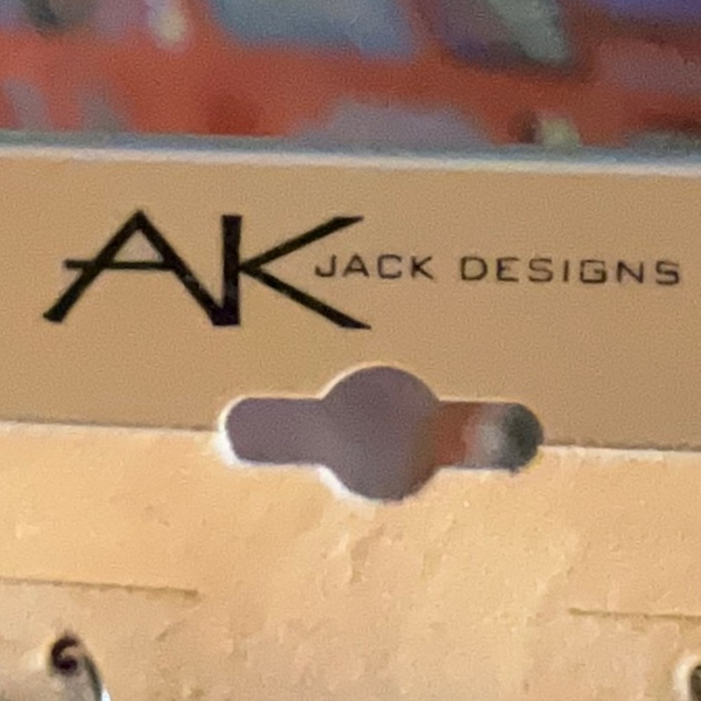 Ak Jack Designs Black Solid & Silver-Tone Metal R… - image 2